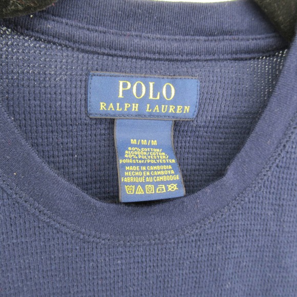 Ralph Lauren Polo Thermal Long Sleeve T Shirt Tee - Picture 3 of 5